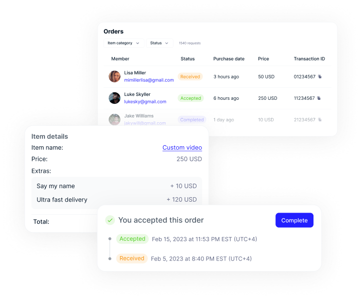Order management system